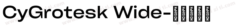 CyGrotesk Wide字体转换